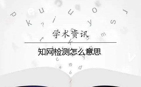 學(xué)術(shù)檢測(cè)怎么意思