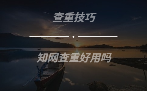 學術查重好用嗎