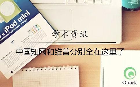 中國學術和維普分別全在這里了