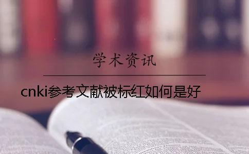 cnki參考文獻被標紅如何是好？